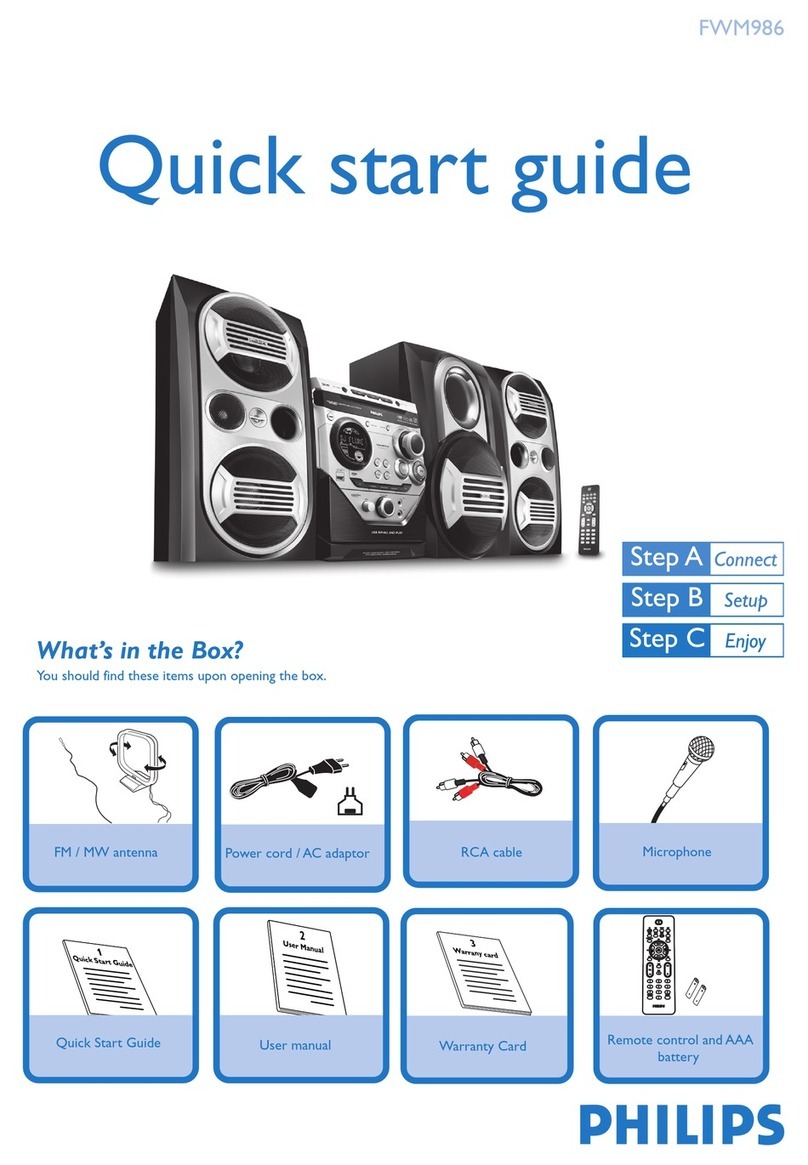 Philips FWM986/55 User manual