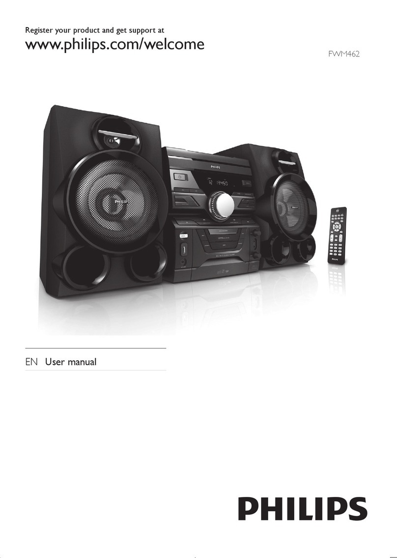 Philips FWM462X/77 user manual