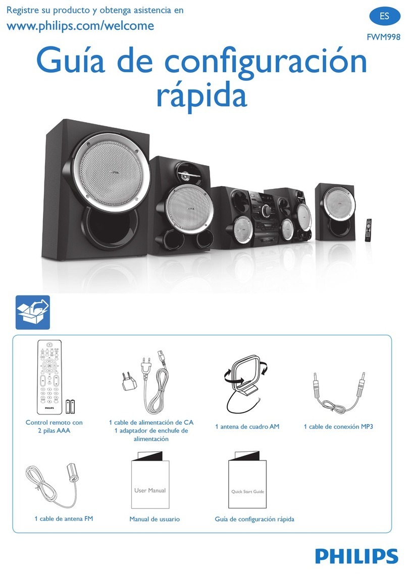 Philips FWM998X/77 Guía de configuración Rápida