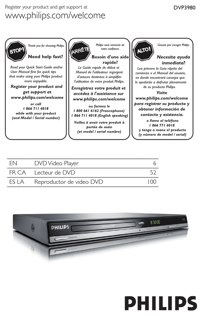 Philips DVP3980/F7E user manual