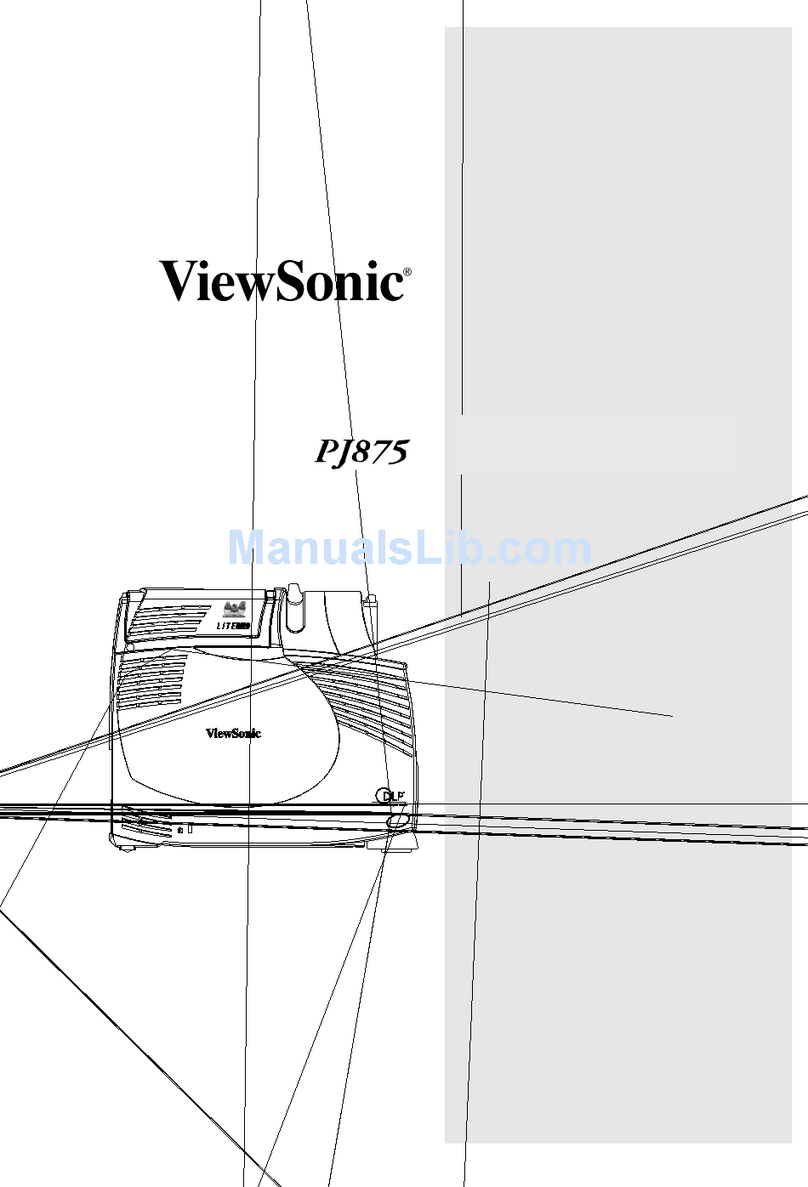 ViewSonic LiteBird PJ875 User manual