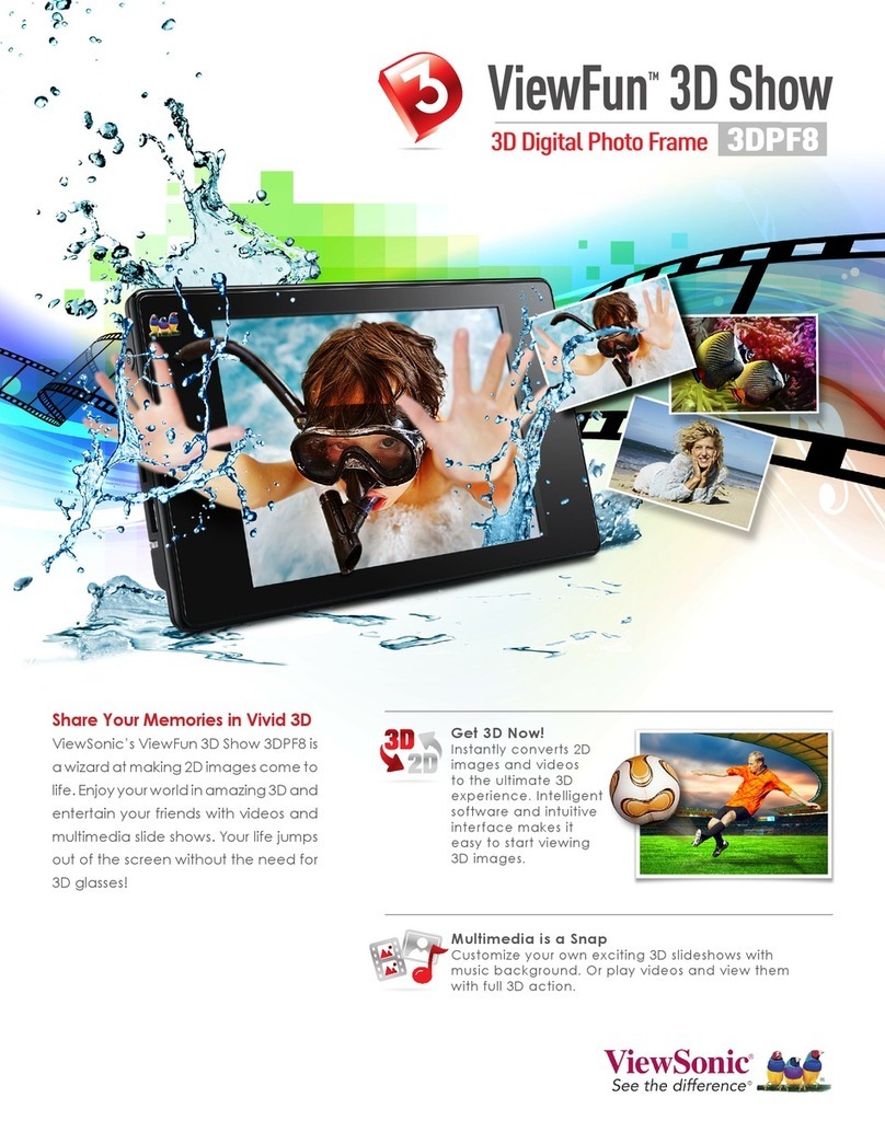 ViewSonic 3DPF8 User manual