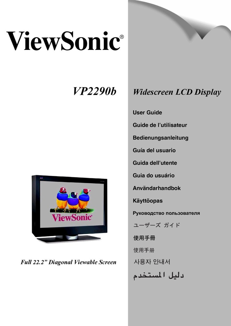 ViewSonic VP2290B - 22.2" LCD Monitor User manual