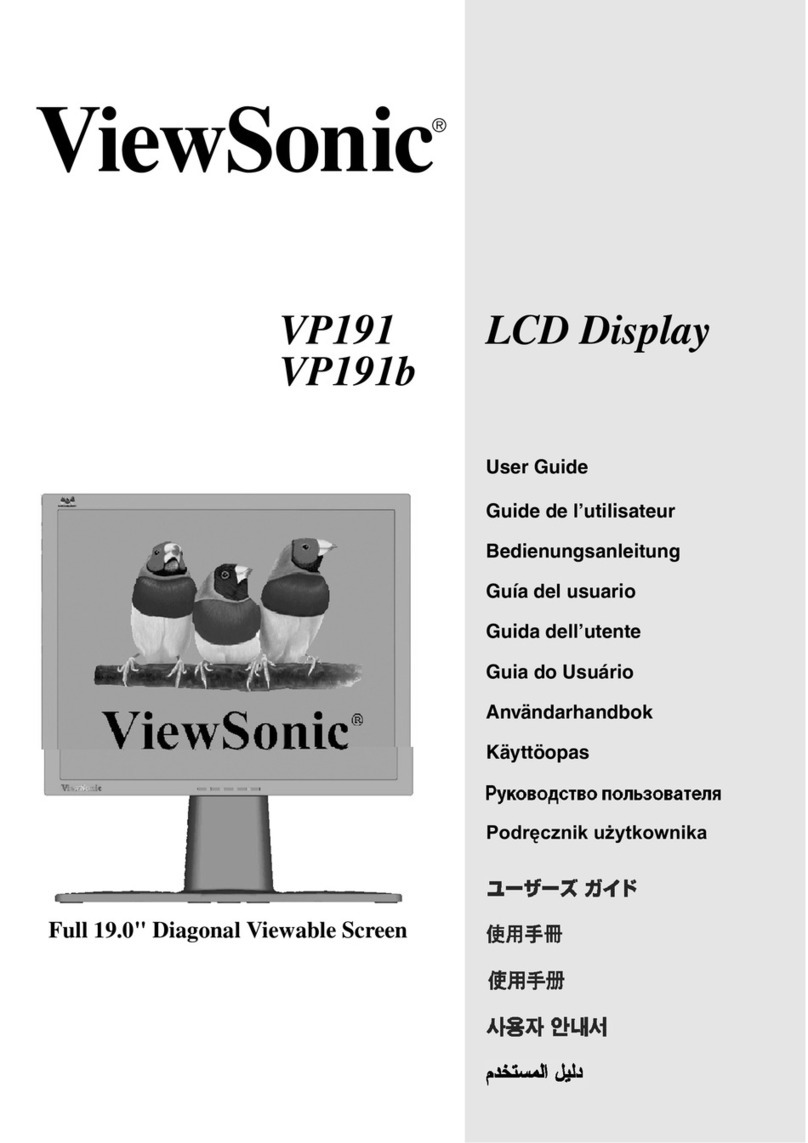 ViewSonic VP191 VP191b User manual