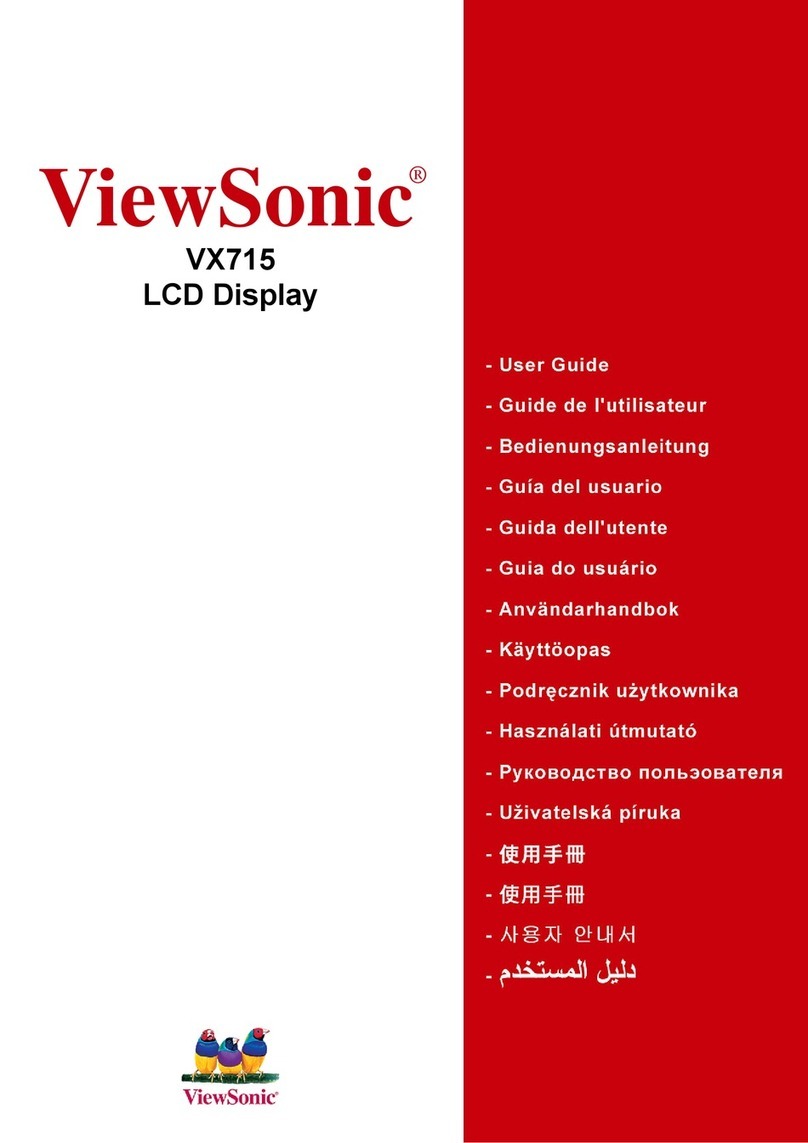 ViewSonic VX715 - 17" LCD Monitor User manual