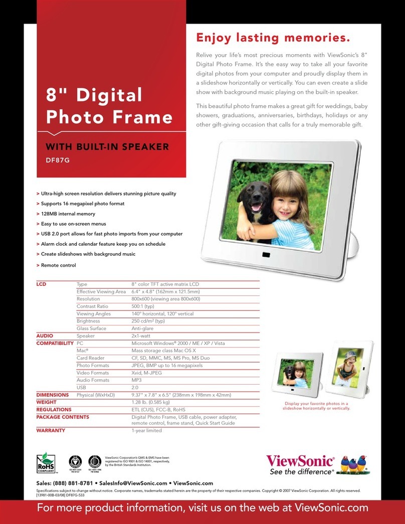 ViewSonic DF87G-533 Specification sheet