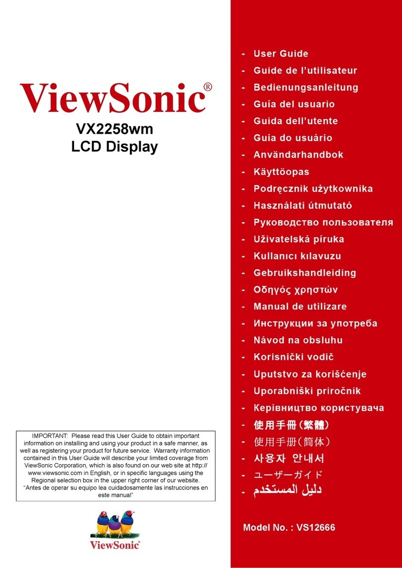ViewSonic VX2258wm User manual