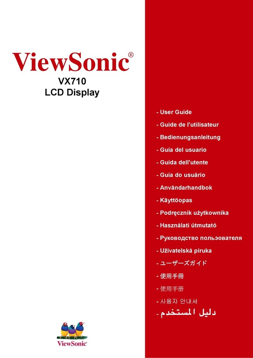 ViewSonic OptiSync VX710 User manual
