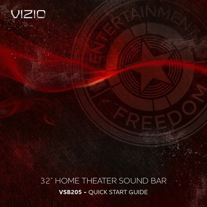 Vizio VSB205 User manual Vizio VSB205 User manual