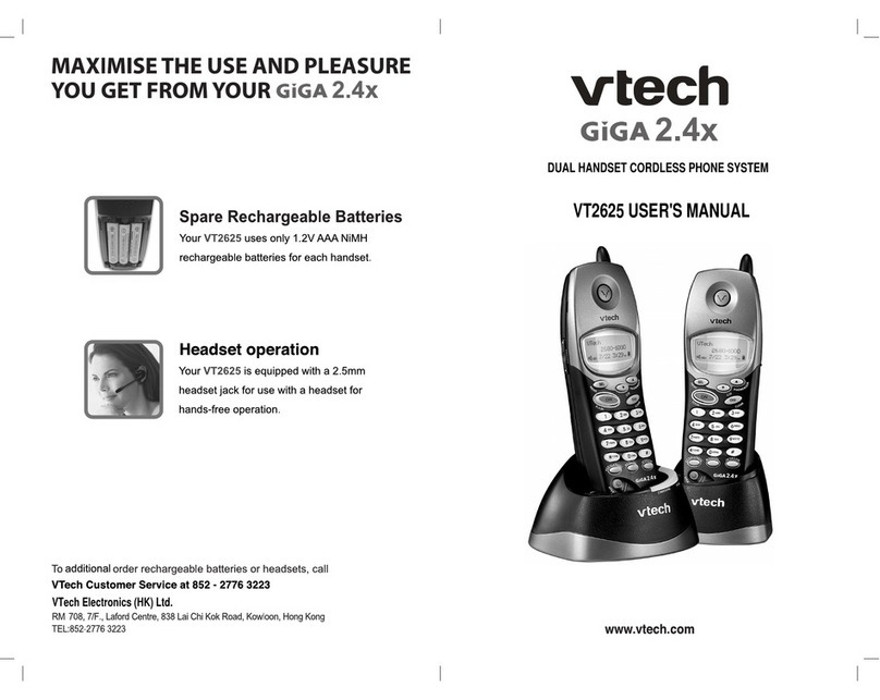 V-tech VT2625 User manual