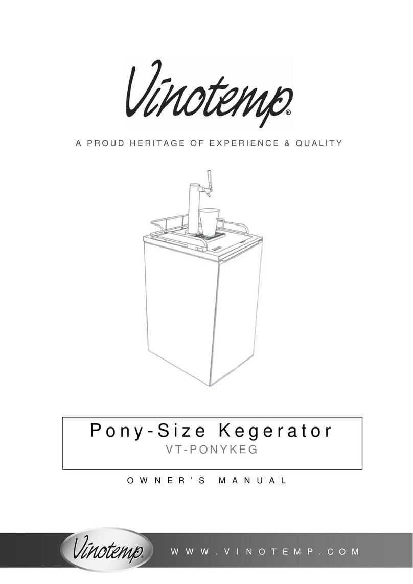 Vinotemp VT - PONYKEG owner's manual Vinotemp VT - PONYKEG owner's manual
