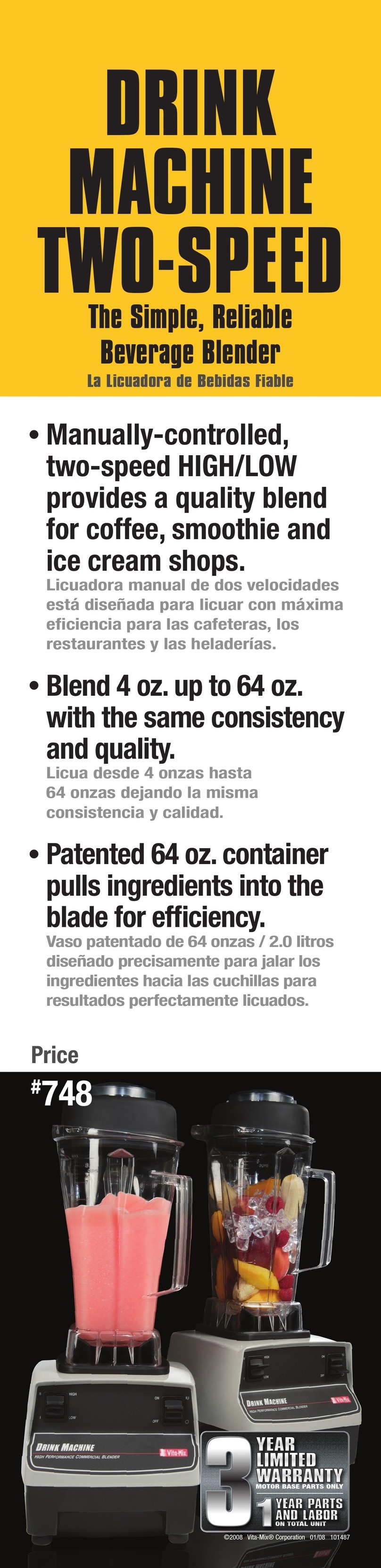 Vitamix 748 User manual