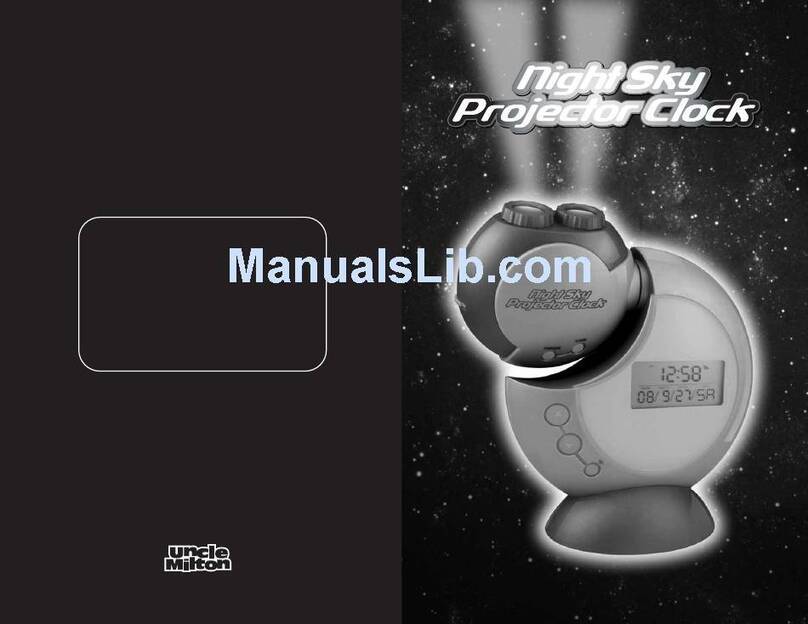 Uncle Milton Industries Space Image Projector instruction manual