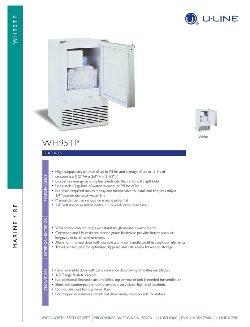 U-Line WH95TP User manual