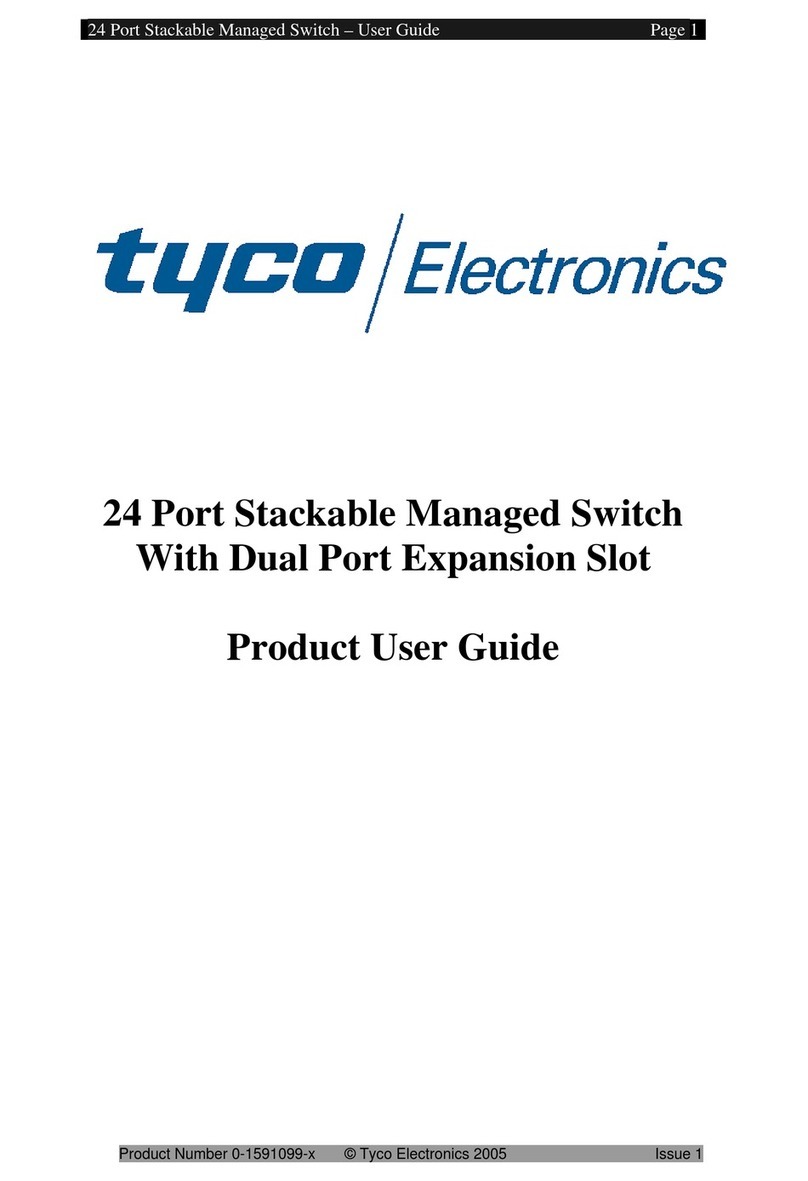 Tyco 0-1591099-x Product user guide