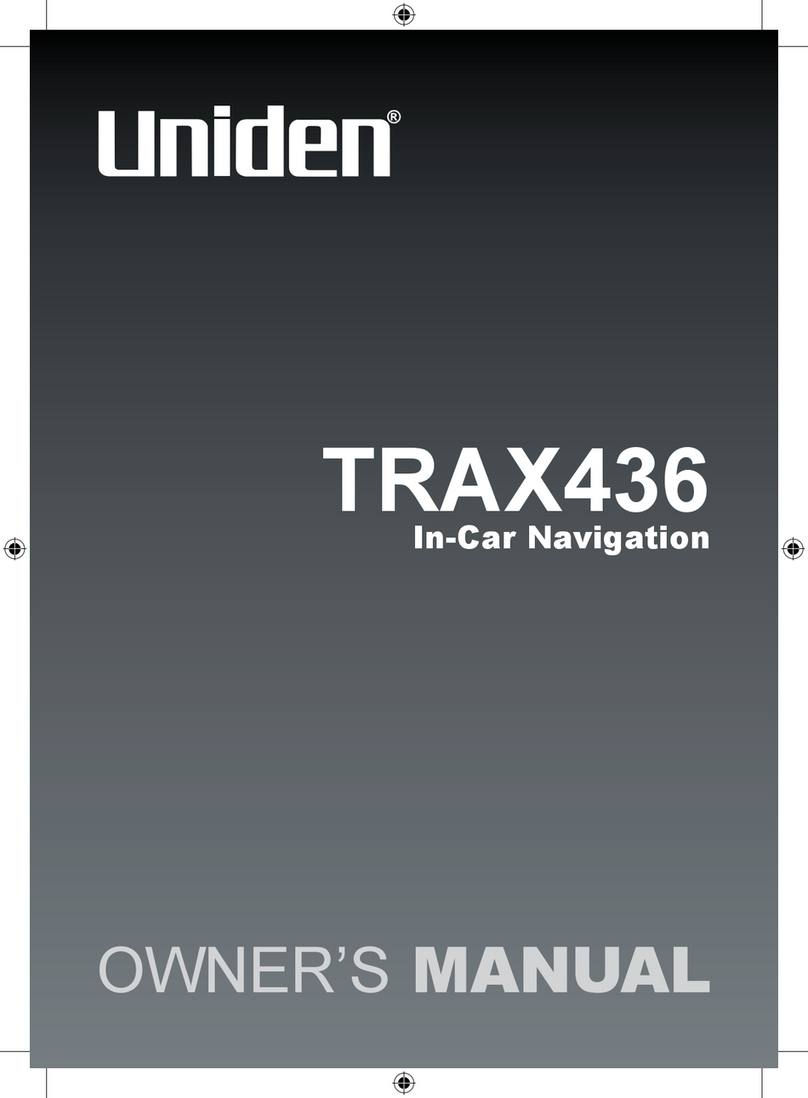 Uniden TRAX436 User manual