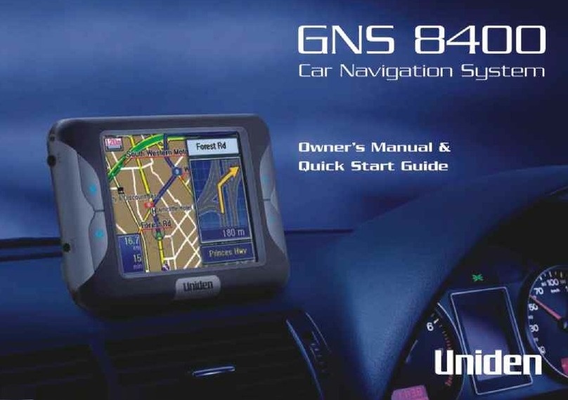 Uniden GNS 8400 User manual Uniden GNS 8400 User manual