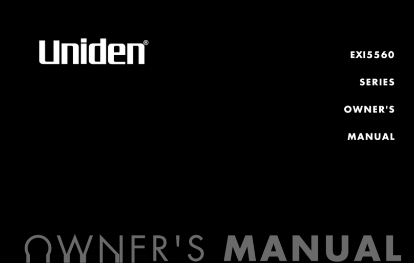 Uniden EXI5560 - EXI 5560 Cordless Extension... User manual