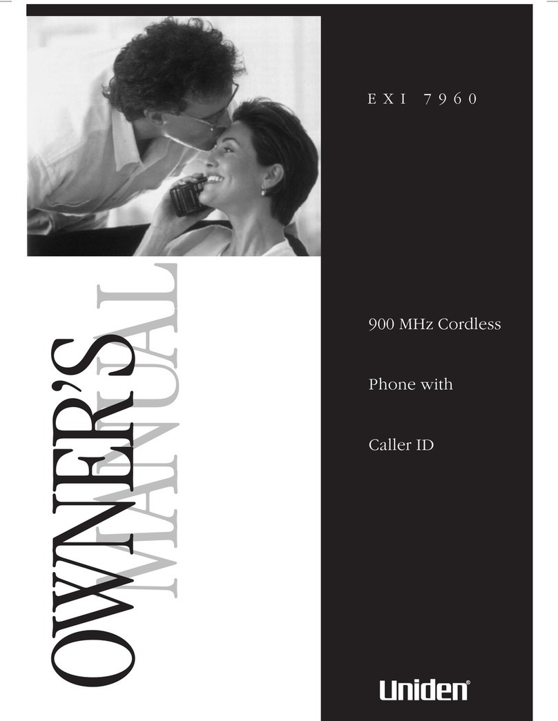 Uniden 1EXI7960 owner's manual