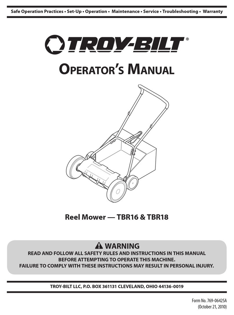 Troy-Bilt TBR16 User manual