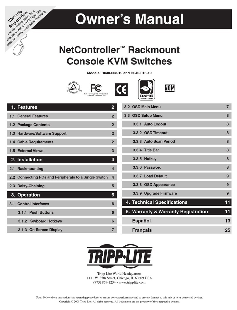 Tripp Lite NetController B040-008-19 owner's manual Tripp Lite NetController B040-008-19 owner's manual