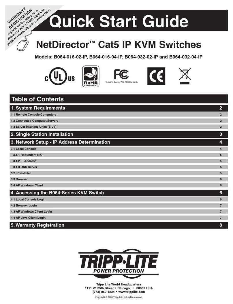 Tripp Lite NetDirector B064-016-04-IP User manual