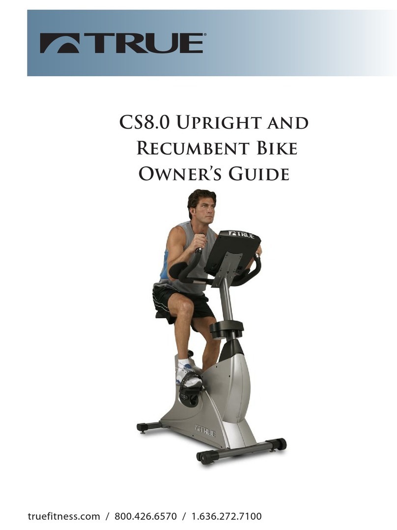 True Fitness CS8.0 User manual True Fitness CS8.0 User manual