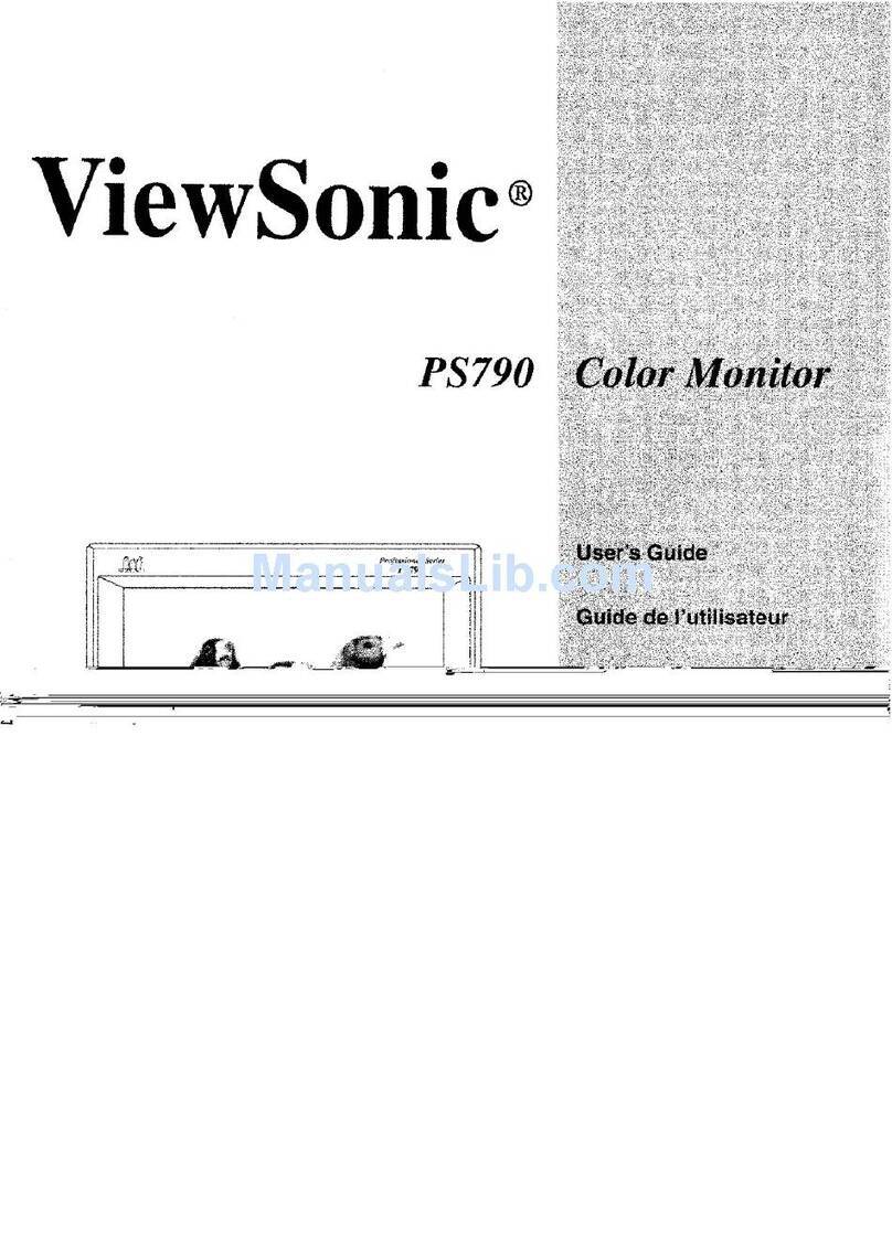 ViewSonic PS790 User manual