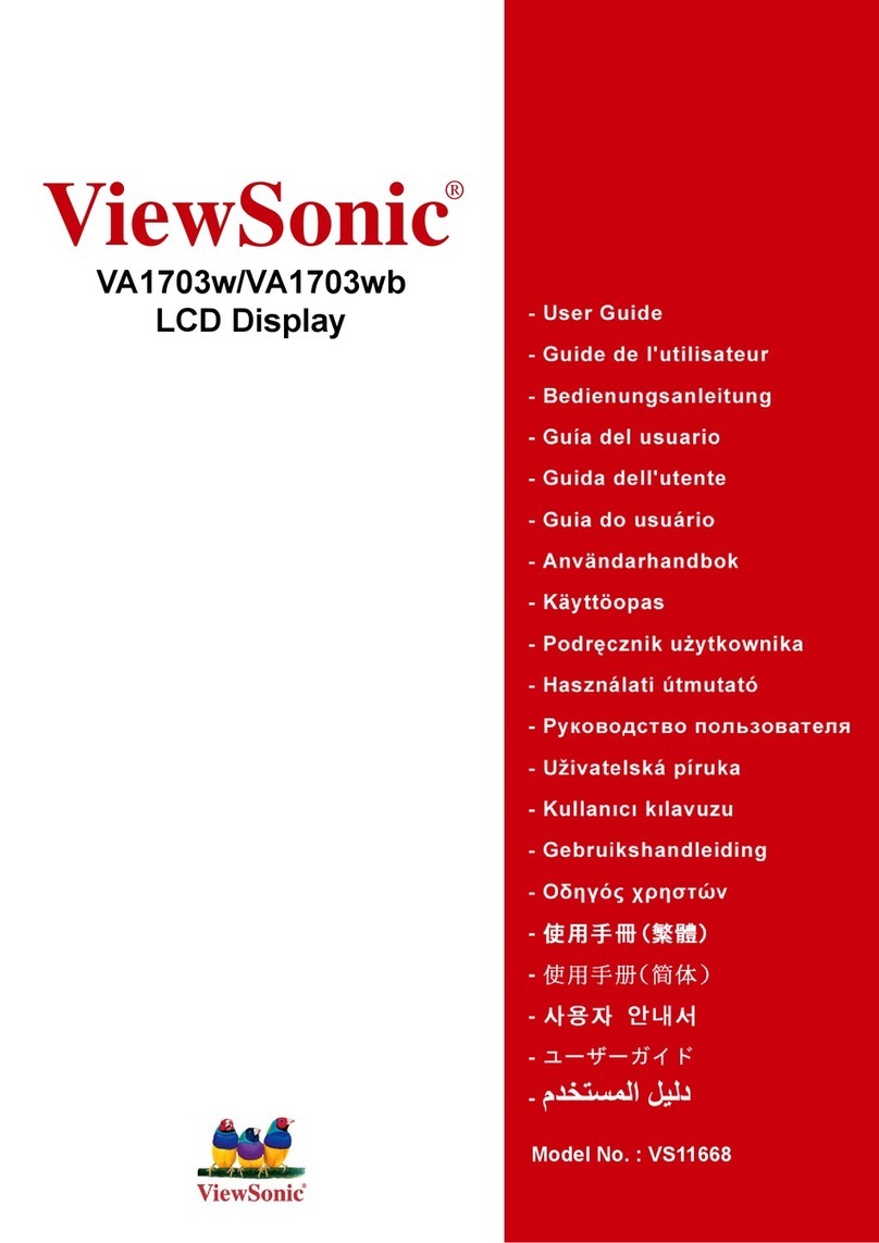 ViewSonic VA1703w-2 User manual