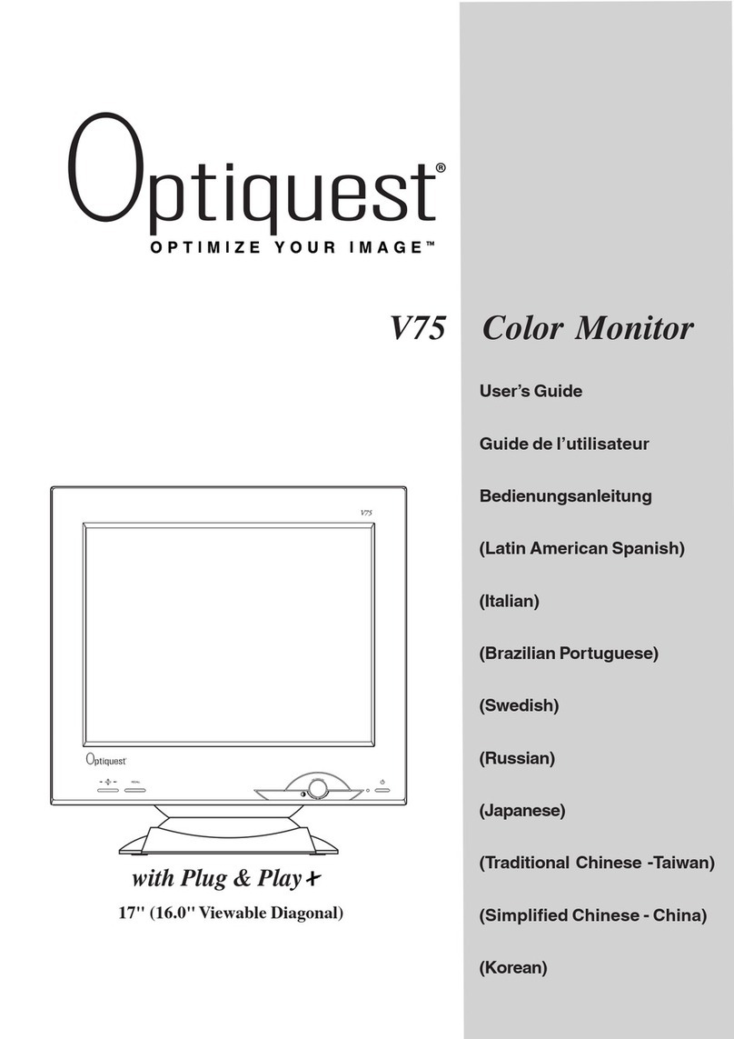 ViewSonic Optiquest V75 User manual