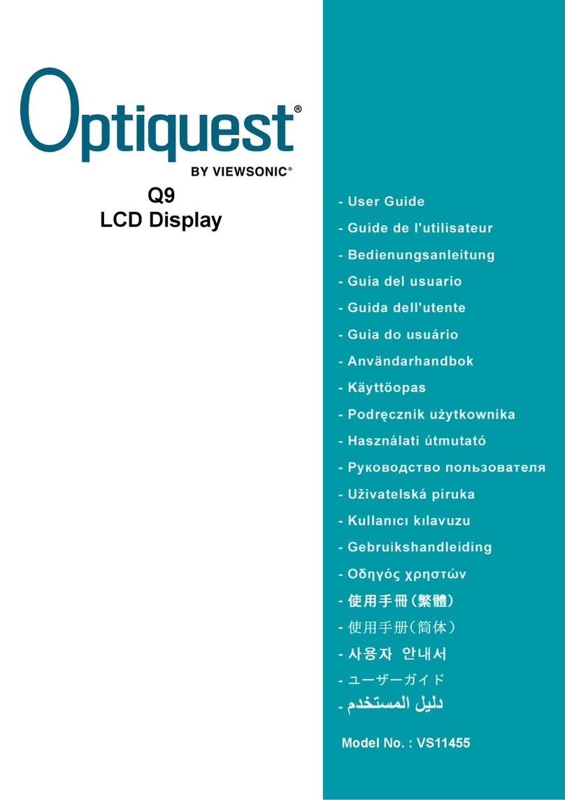 ViewSonic Optiquest Q9b User manual