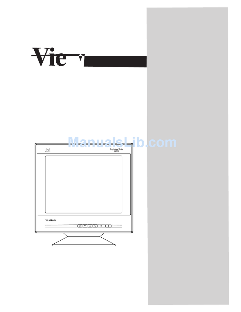 ViewSonic GT775 - 17" CRT Display User manual