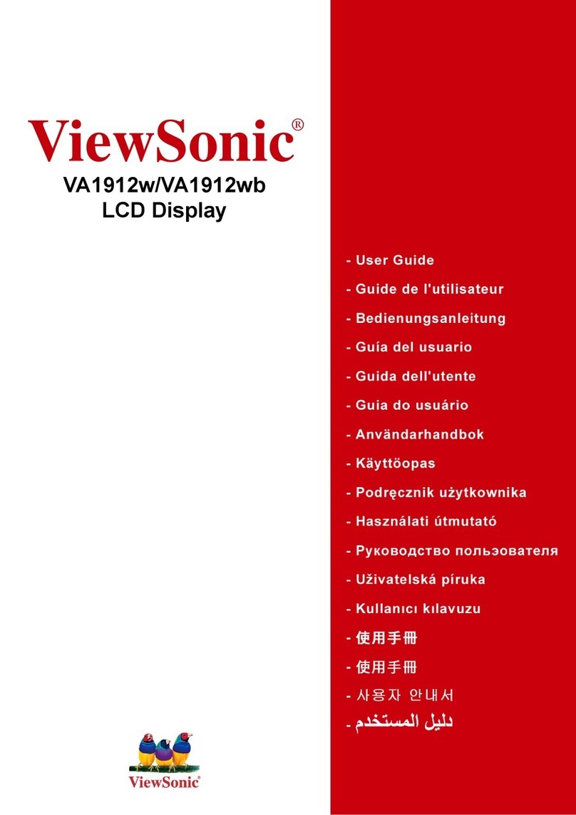 ViewSonic LCD Display VA1912w-1 User manual