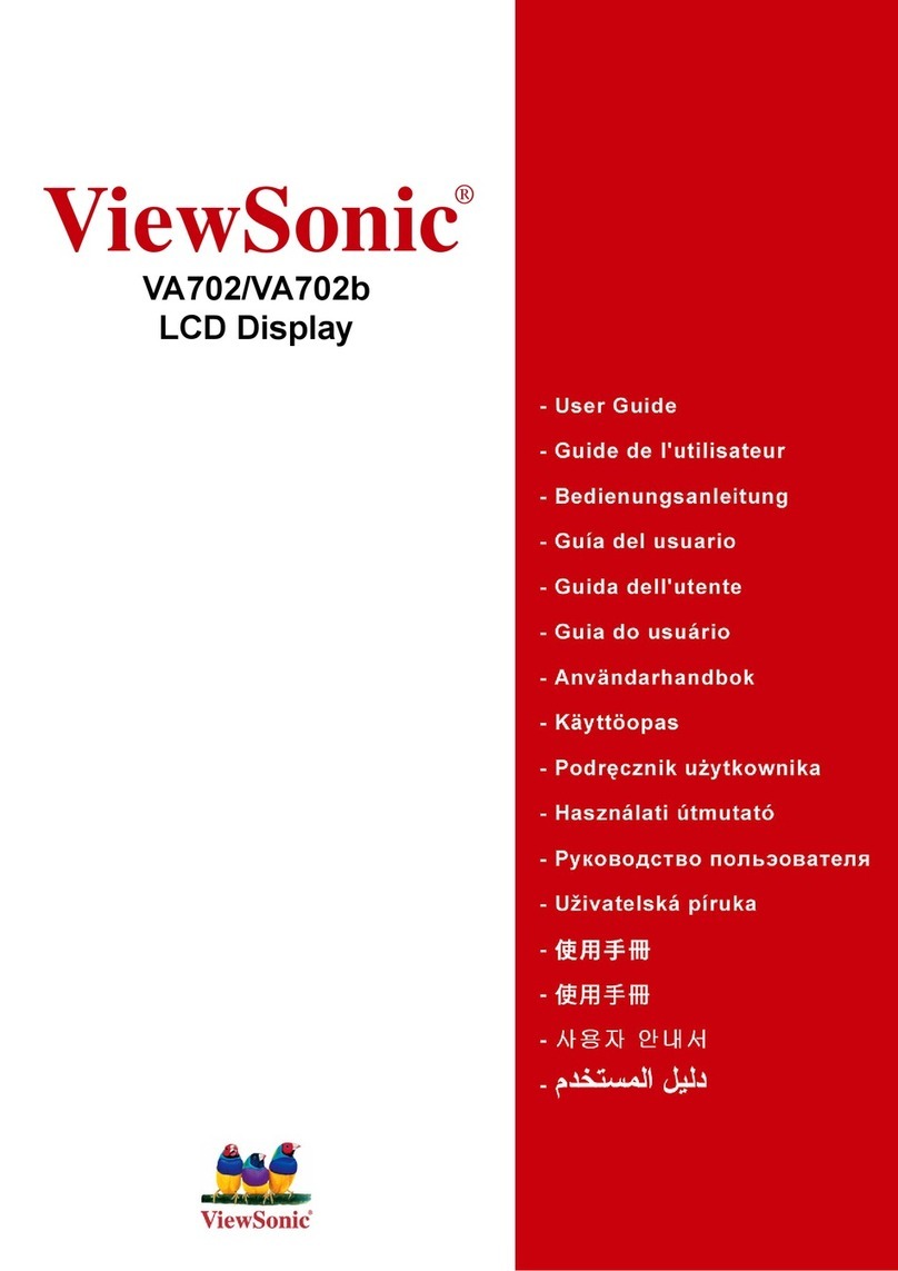 ViewSonic VA702 - 17" LCD Monitor User manual