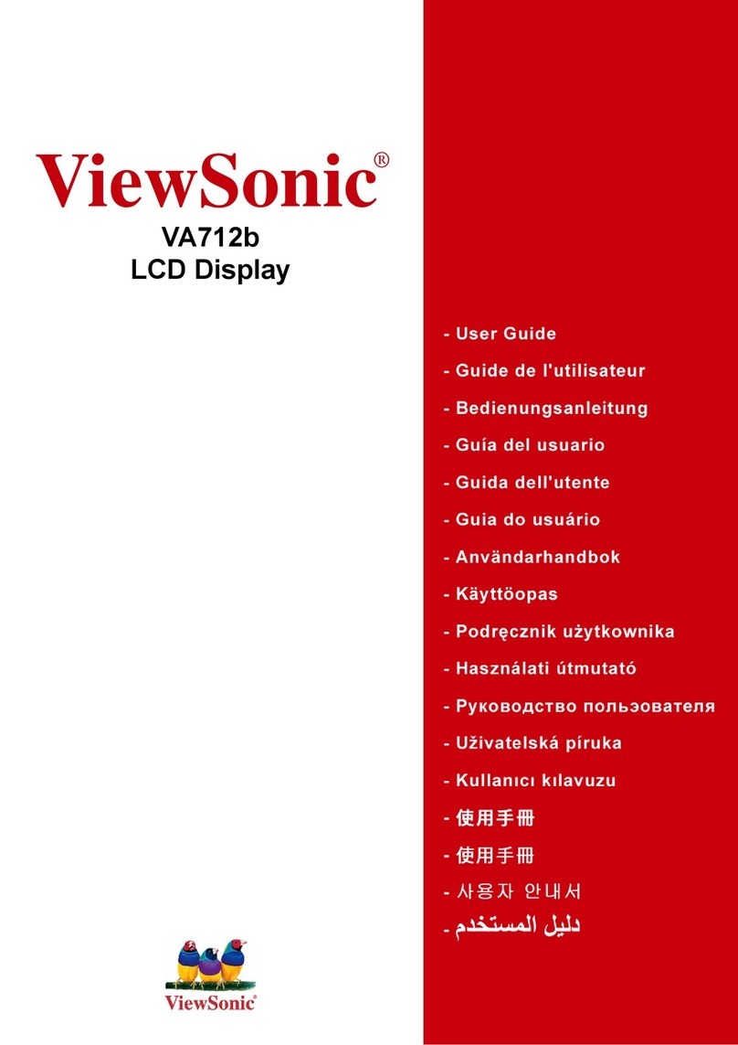 ViewSonic VA712B - 17" LCD Monitor User manual