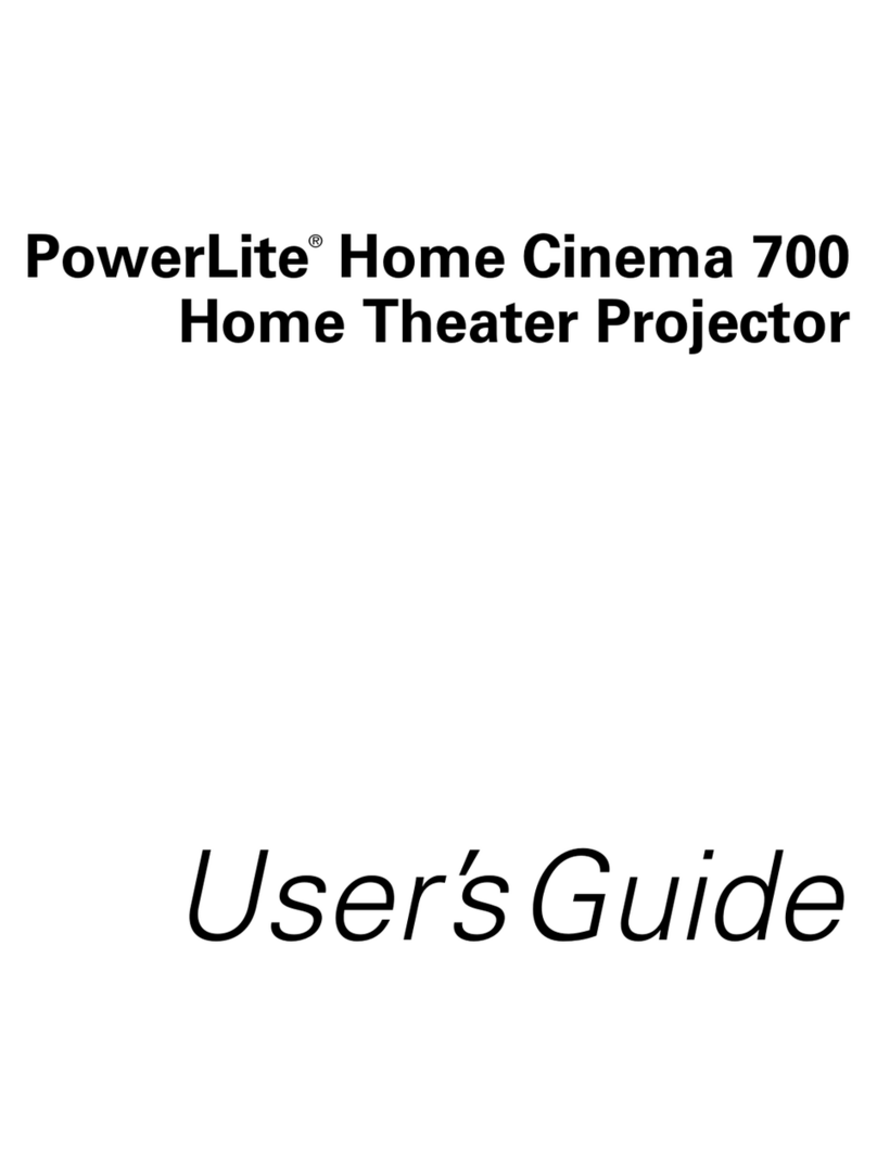 Epson PowerLite 700 User manual