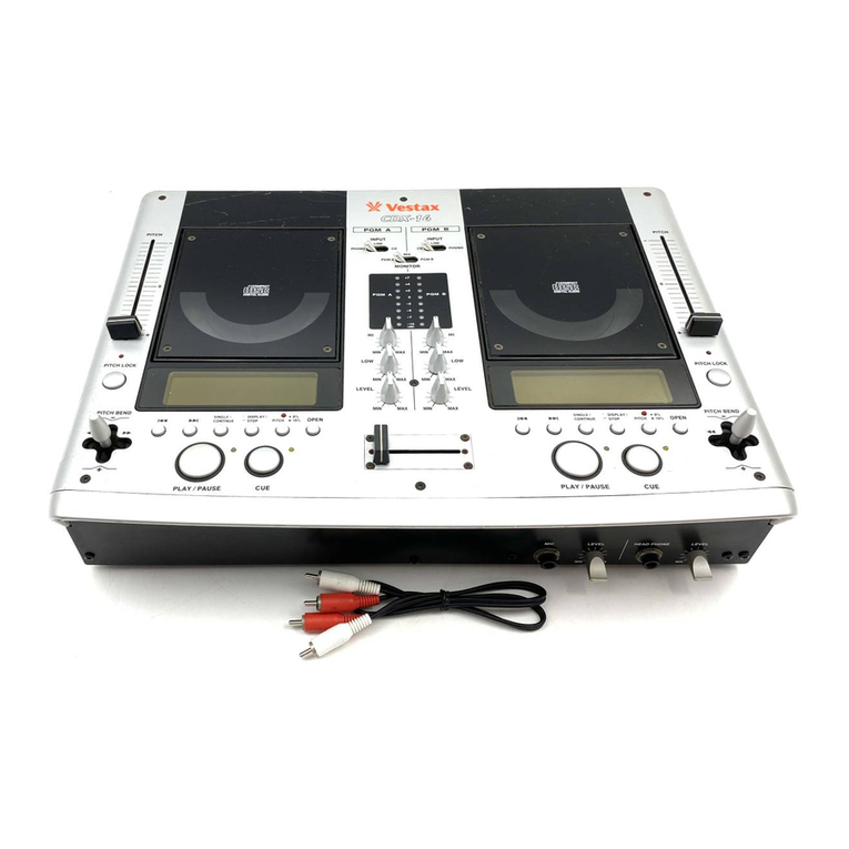 Vestax CDX-16 User manual