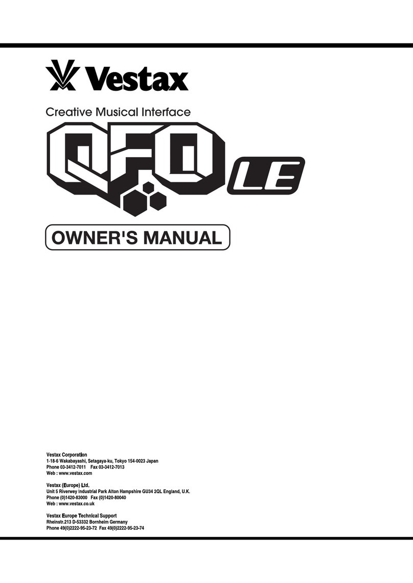 Vestax VOM-QFO LE DX user manual
