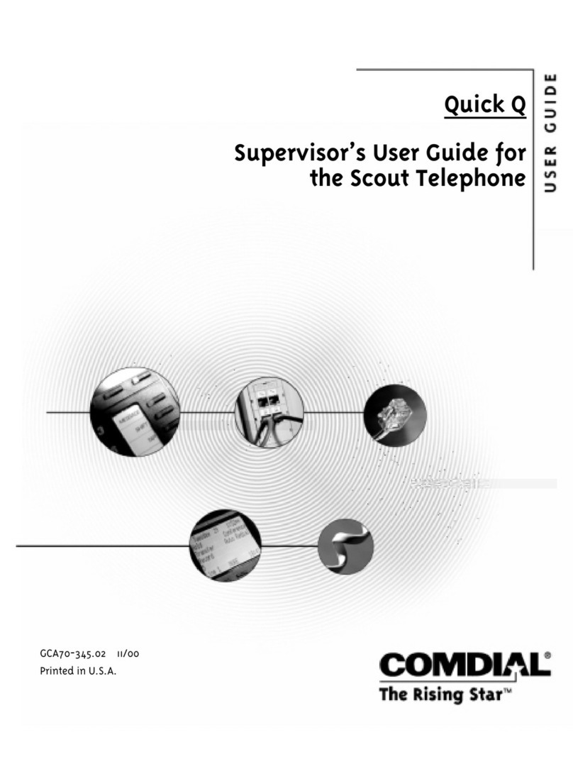 Comdial Scout Telephone User manual