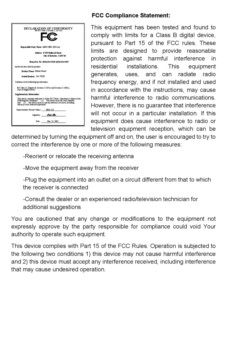 Gigabyte GA-7DXE User manual