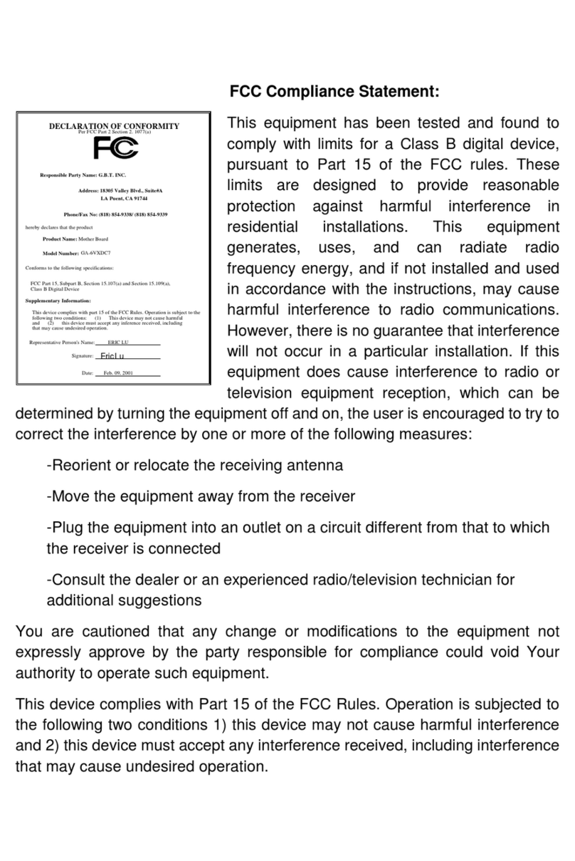 Gigabyte GA-6VXDC7 User manual