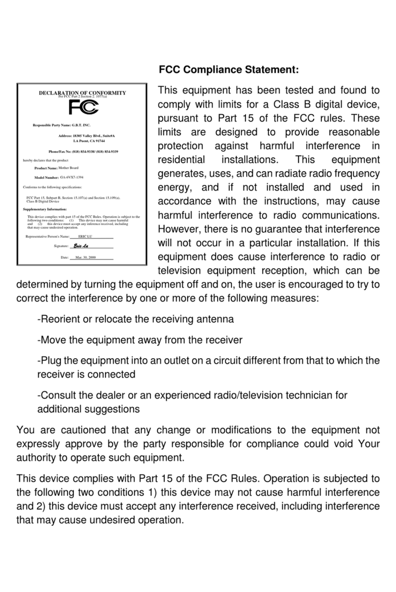 Gigabyte GA-6VX7-1394 user manual