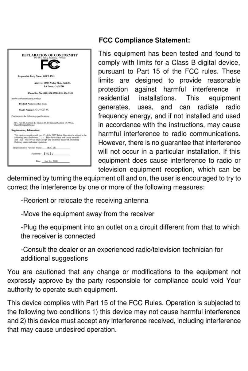 Gigabyte GA-6VX7-4X user manual