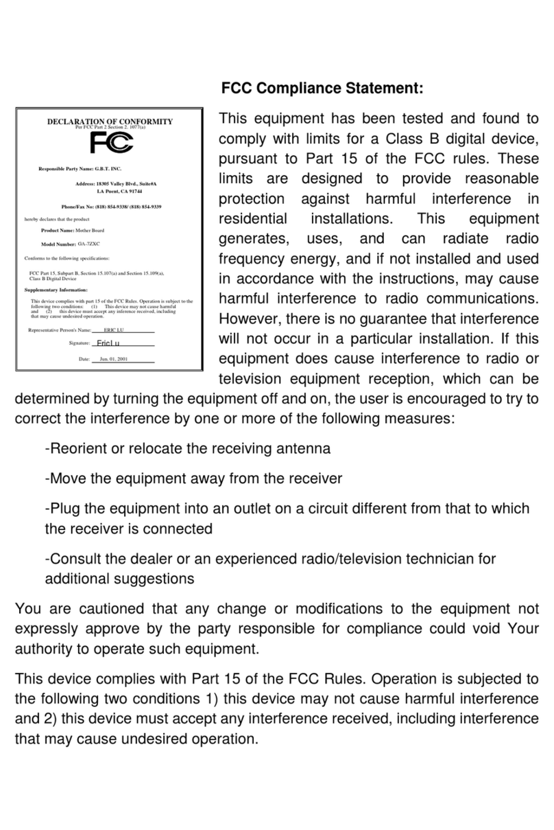 Gigabyte GA-7ZXC User manual