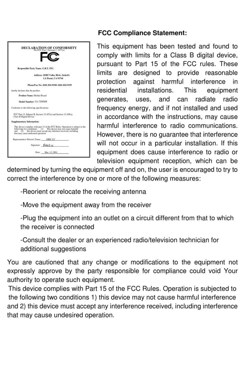 Gigabyte GA-7ZMMH User manual
