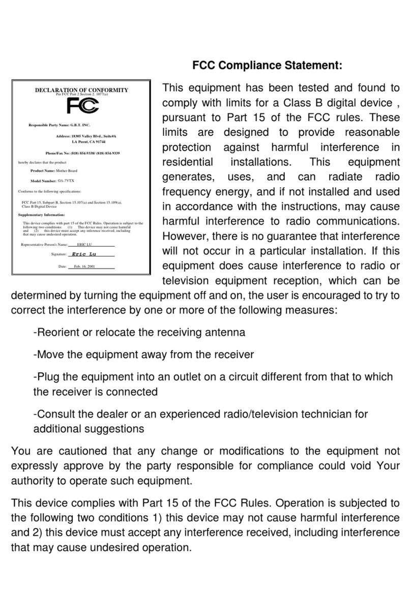 Gigabyte GA-7VTX user manual