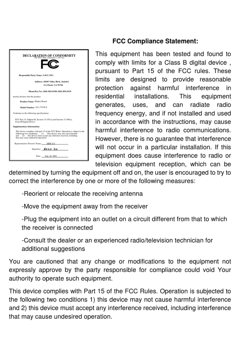 Gigabyte GA-7VTX-P user manual