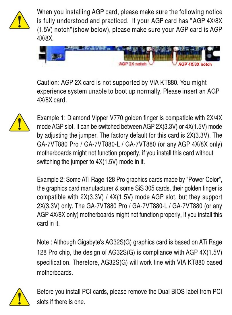Gigabyte GA-7VT880 Pro User manual