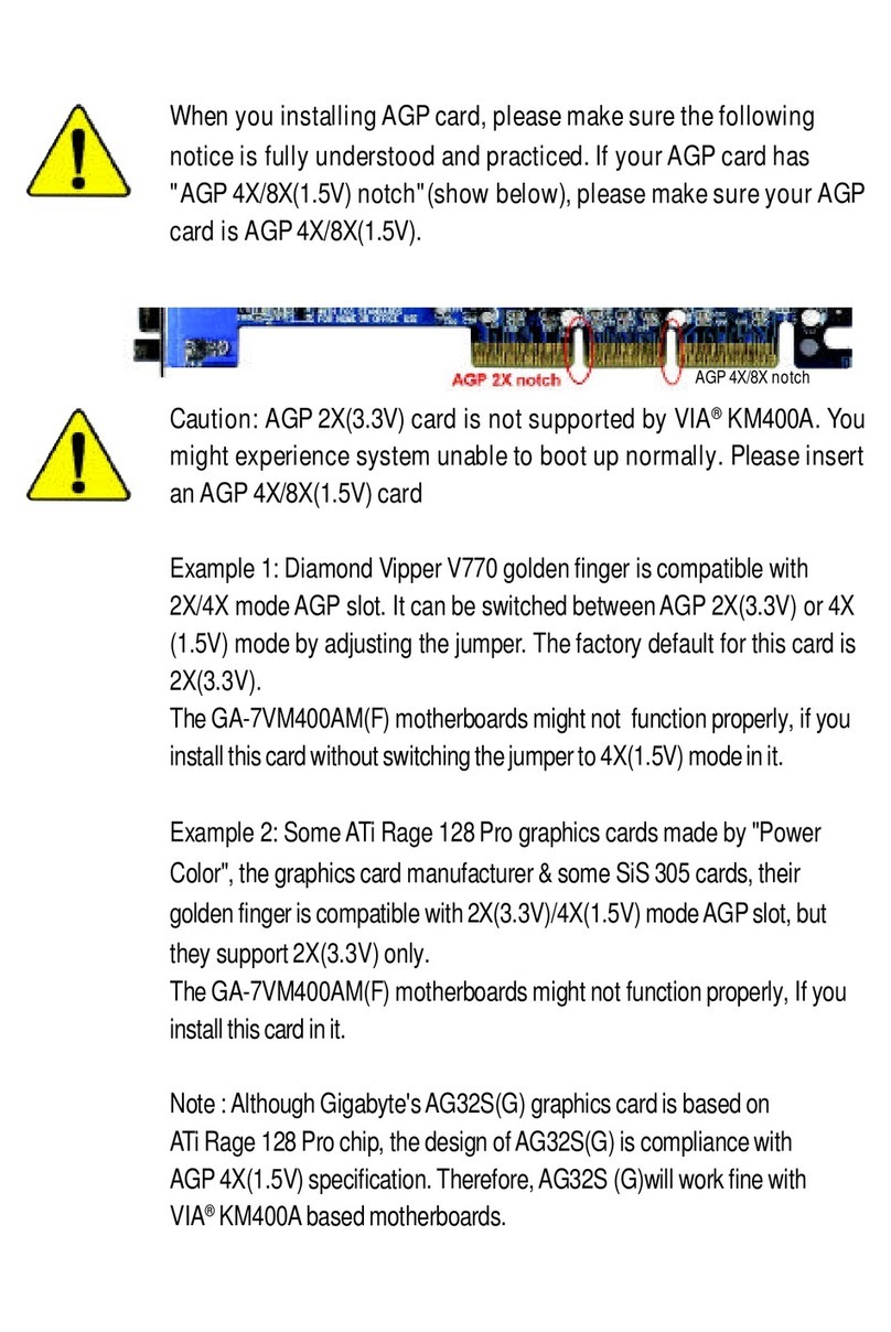 Gigabyte GA-7VM400AM User manual