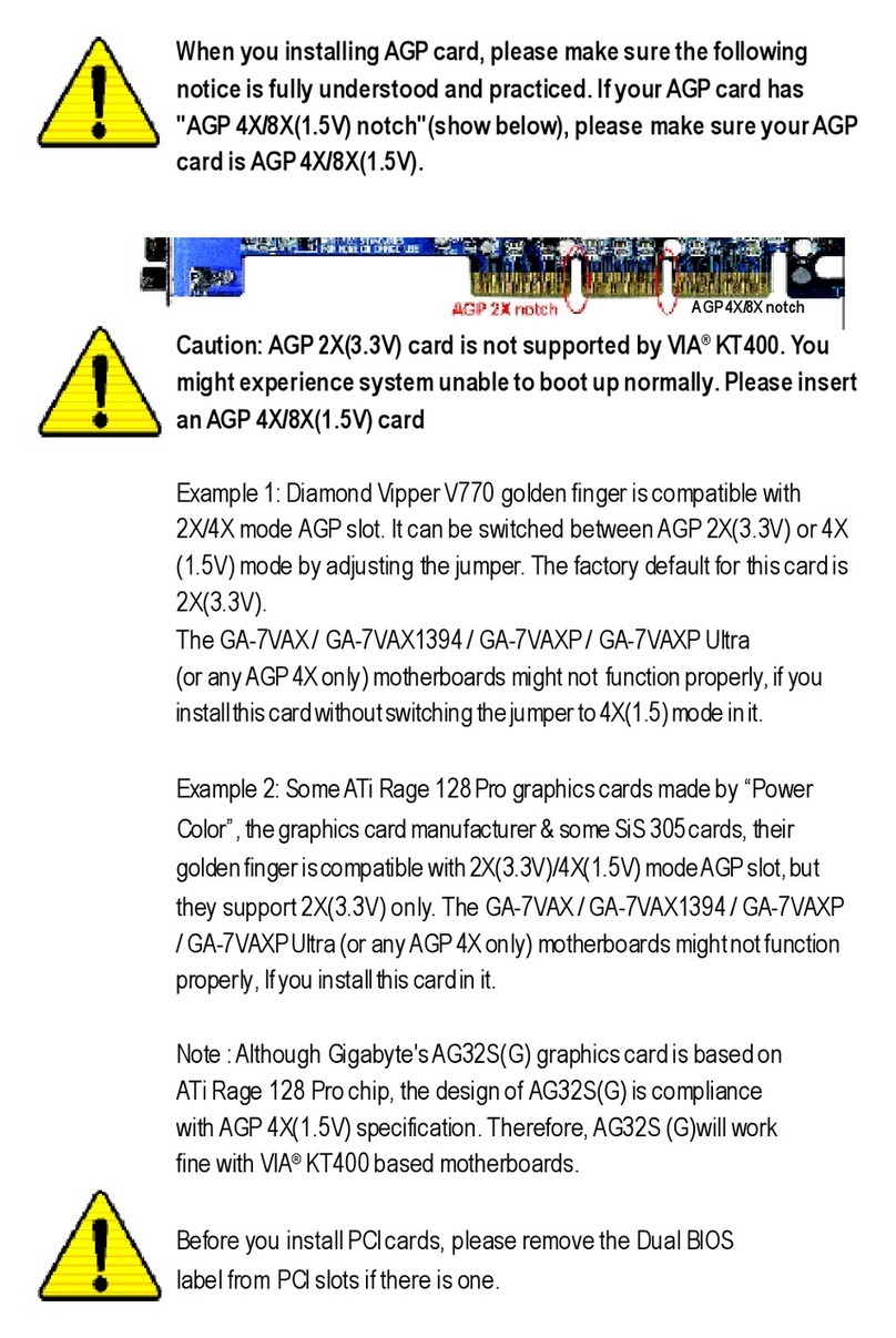 Gigabyte GA-7VAX User manual